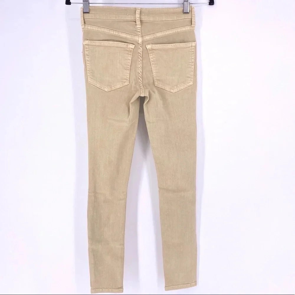 Free People High Rise Distressed Skinny Jeans